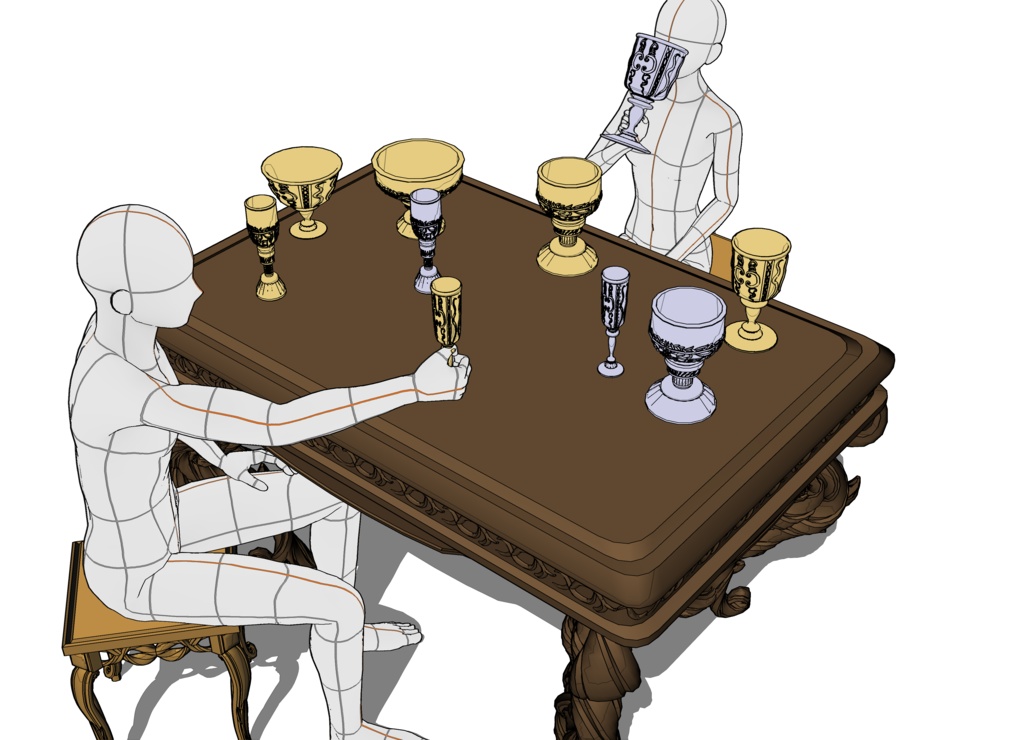 ゴブレット 2タイプ 形変更バージョン付き