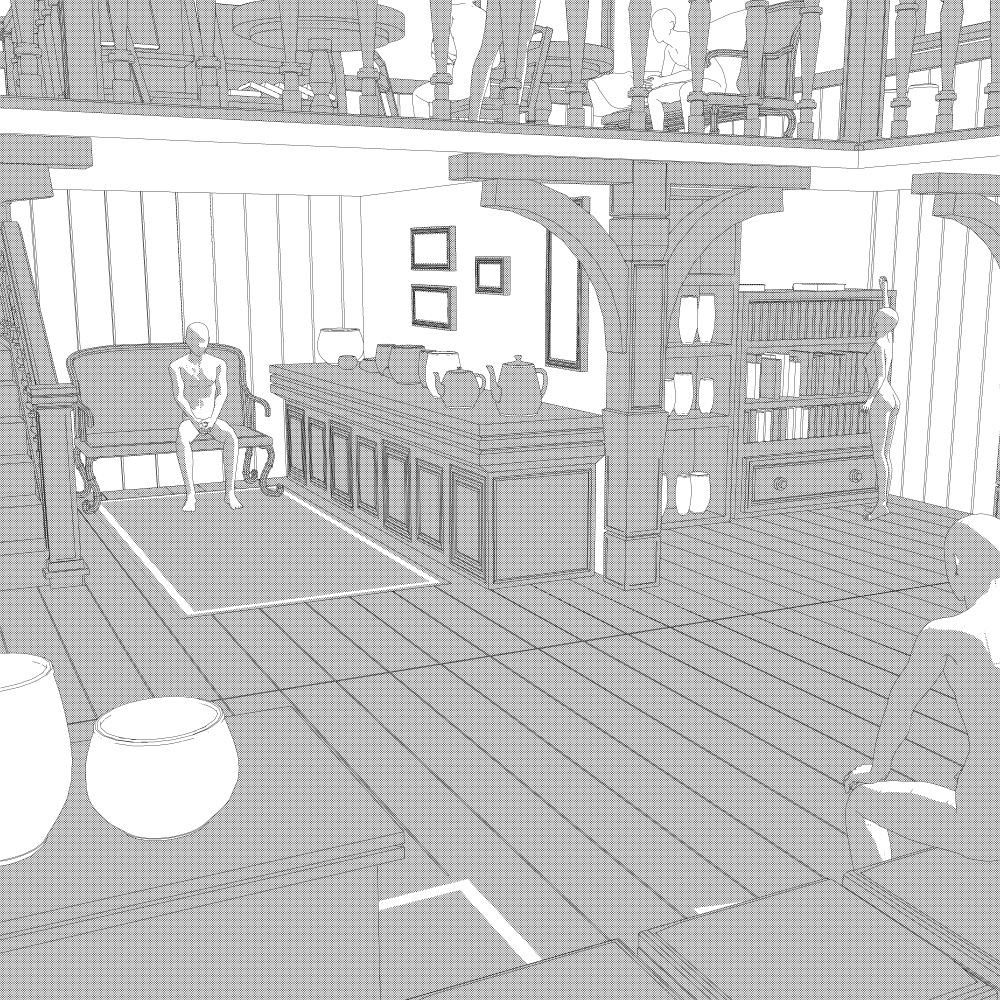 二階建ての部屋