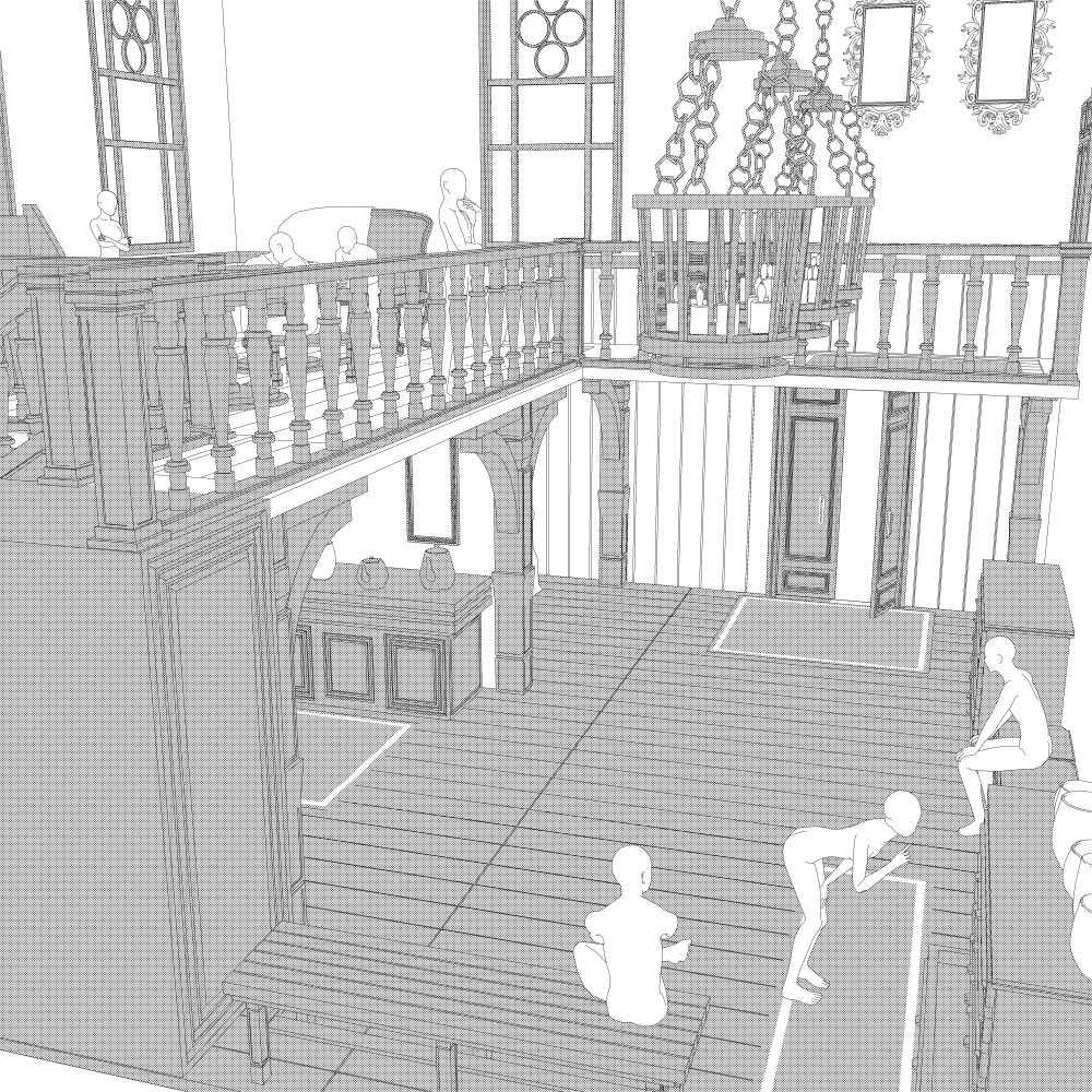 二階建ての部屋