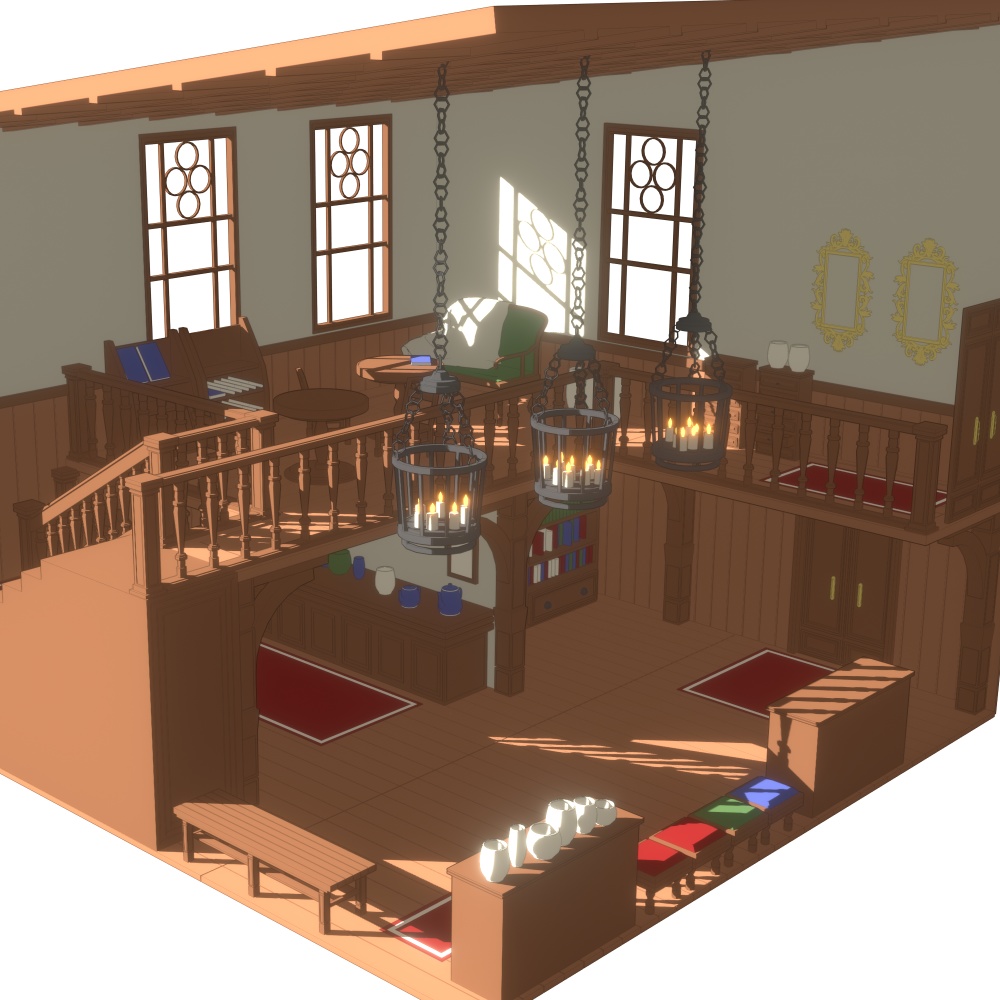 二階建ての部屋