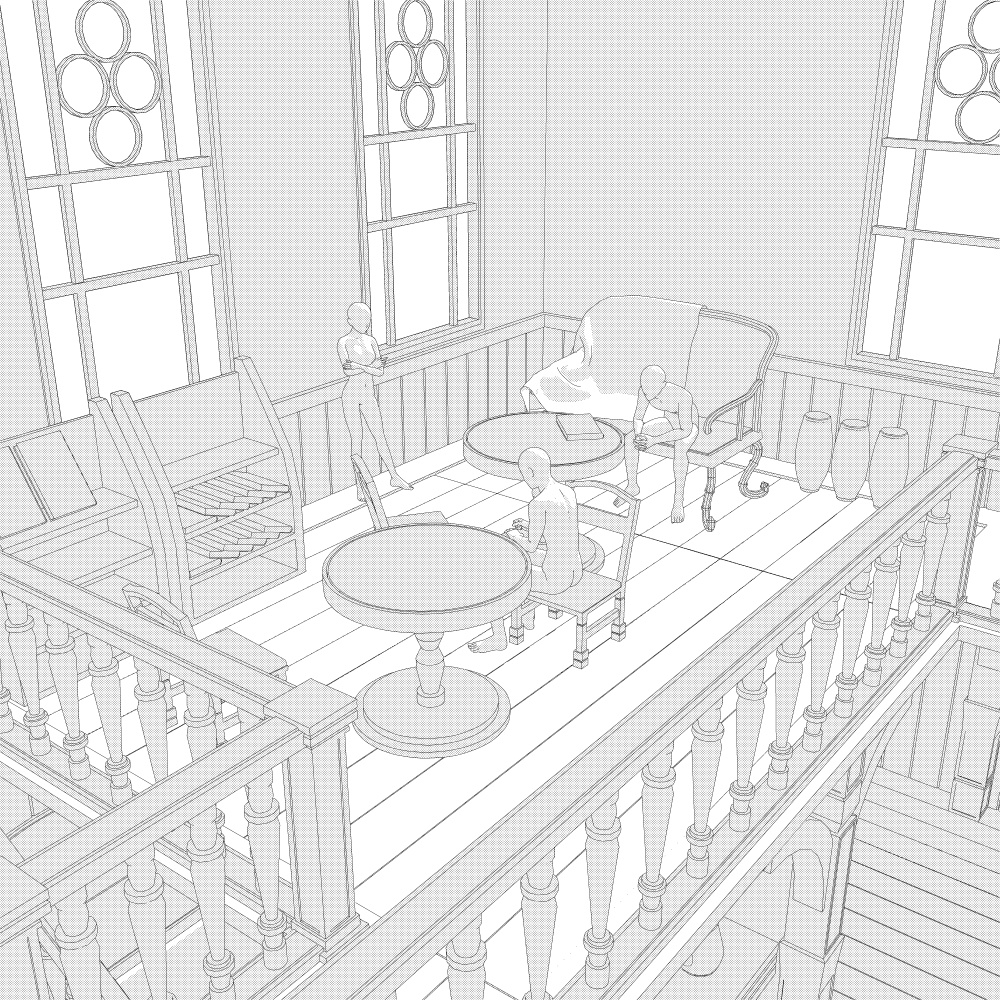 二階建ての部屋