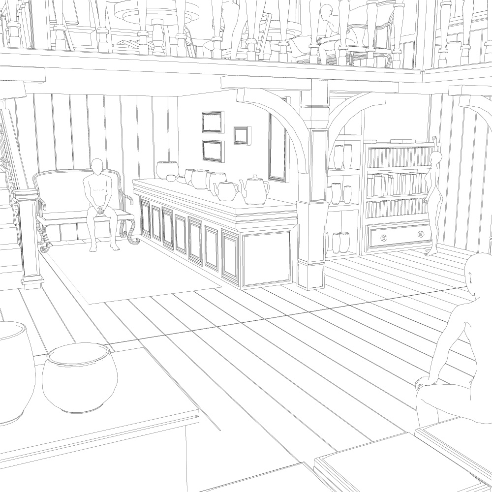 二階建ての部屋