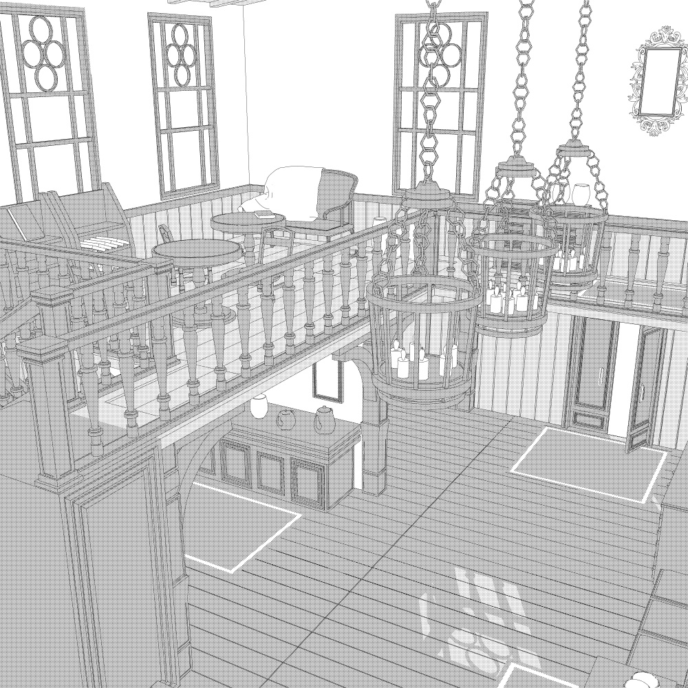 二階建ての部屋