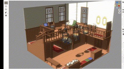 二階建ての部屋