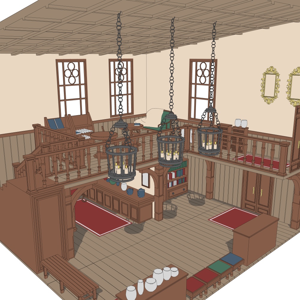 二階建ての部屋