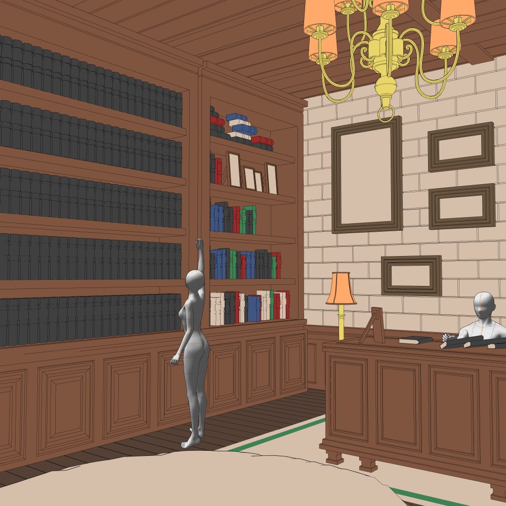 暖炉のある部屋