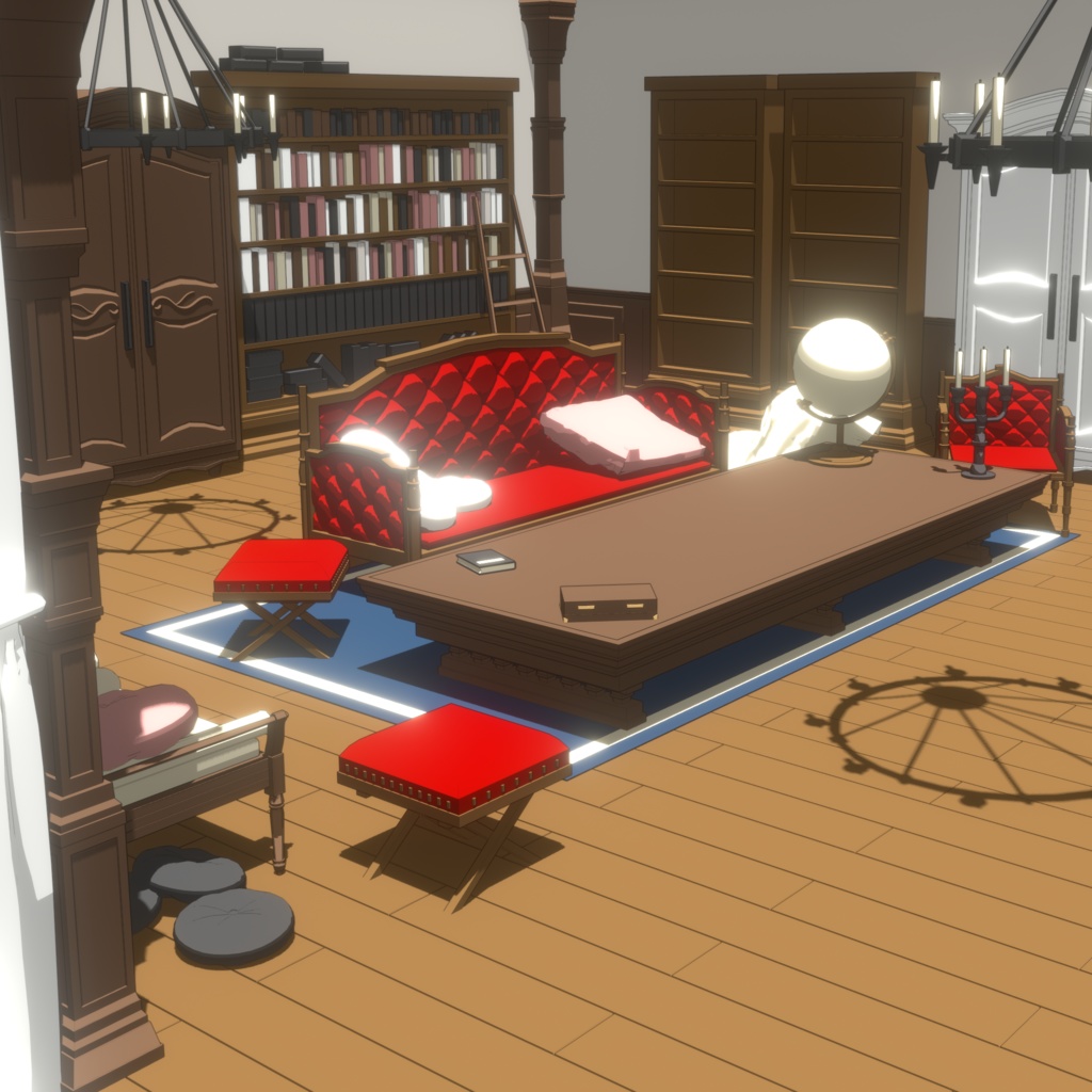 暖炉のある部屋