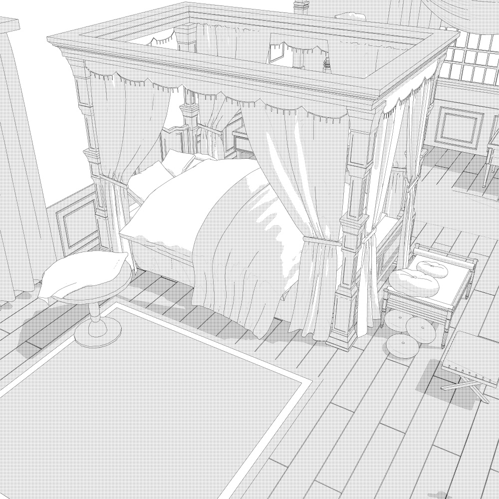 暖炉のある部屋