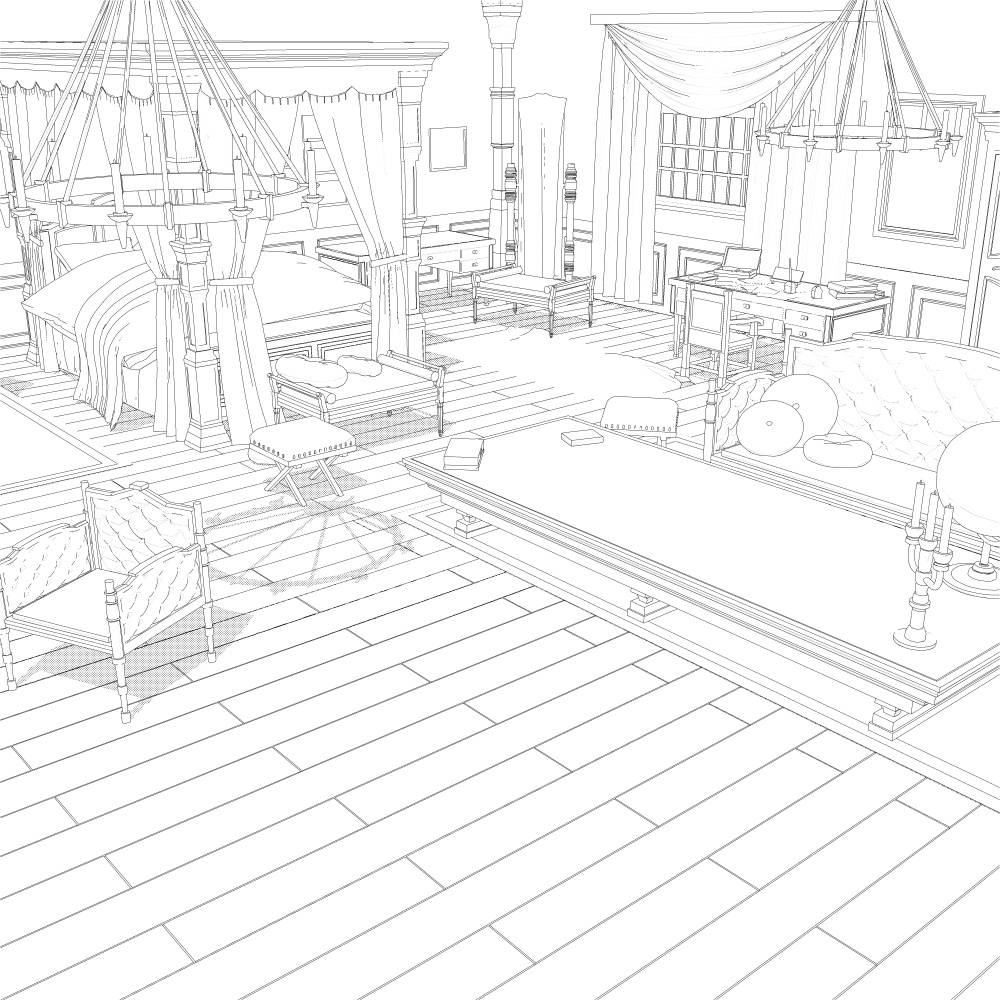 暖炉のある部屋