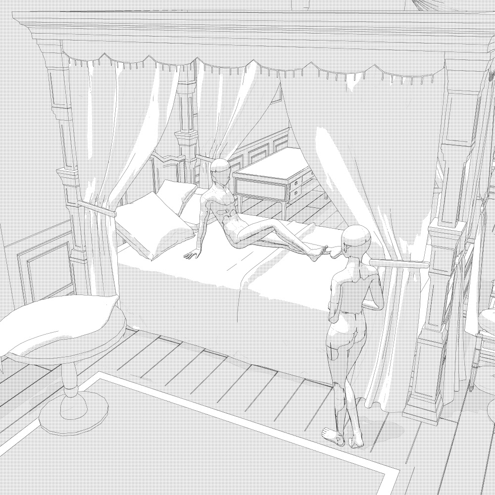 暖炉のある部屋