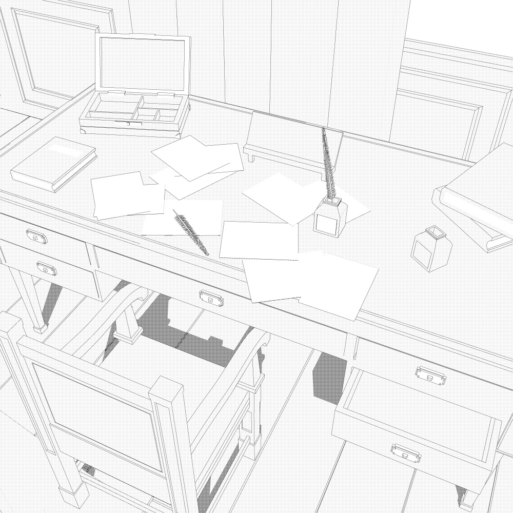 暖炉のある部屋