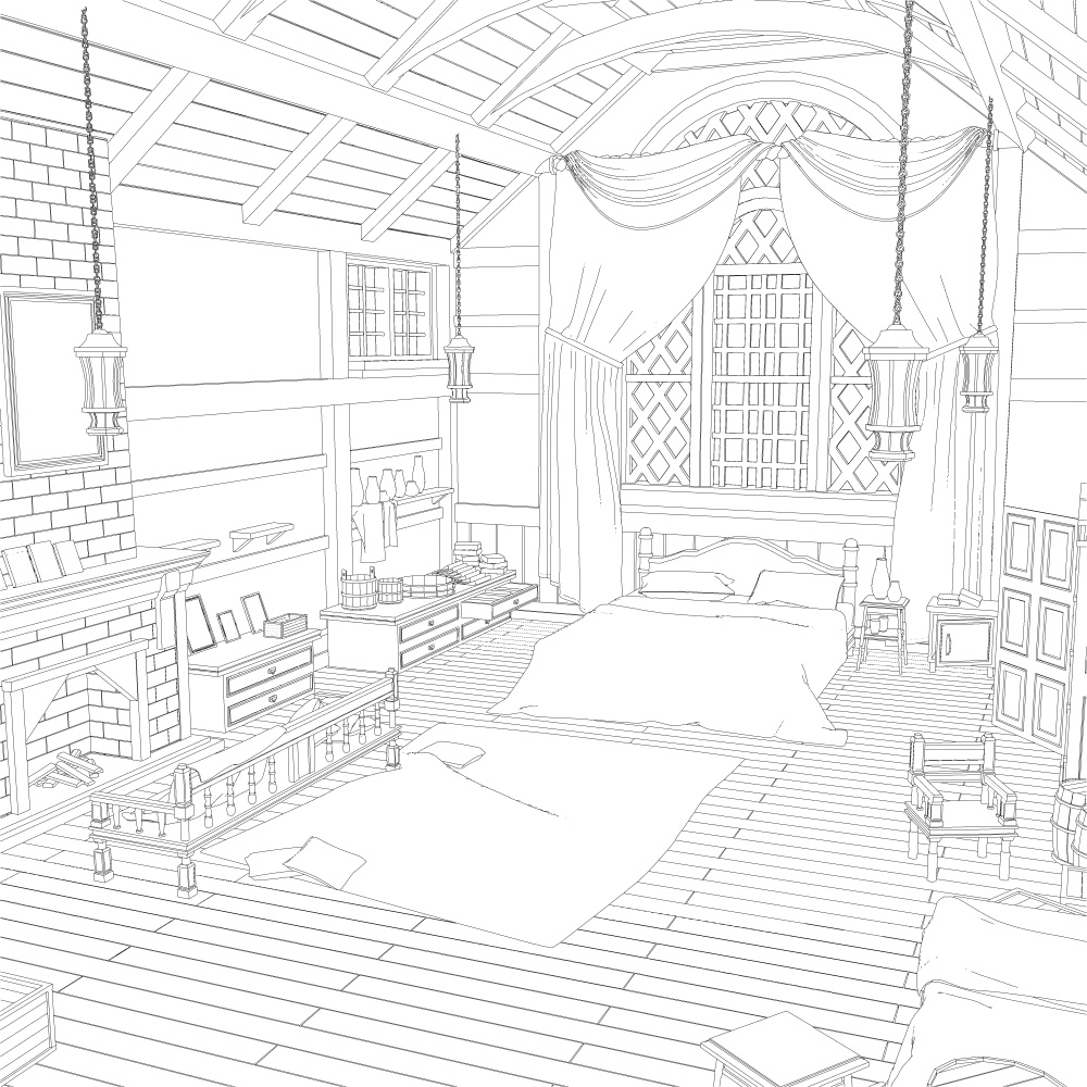 主人公の部屋(貴族)