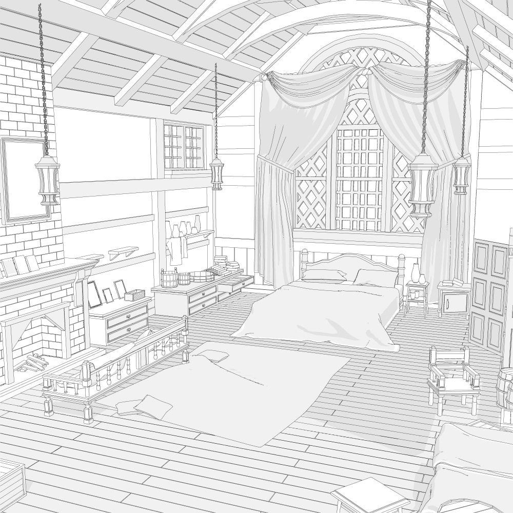 主人公の部屋(貴族)