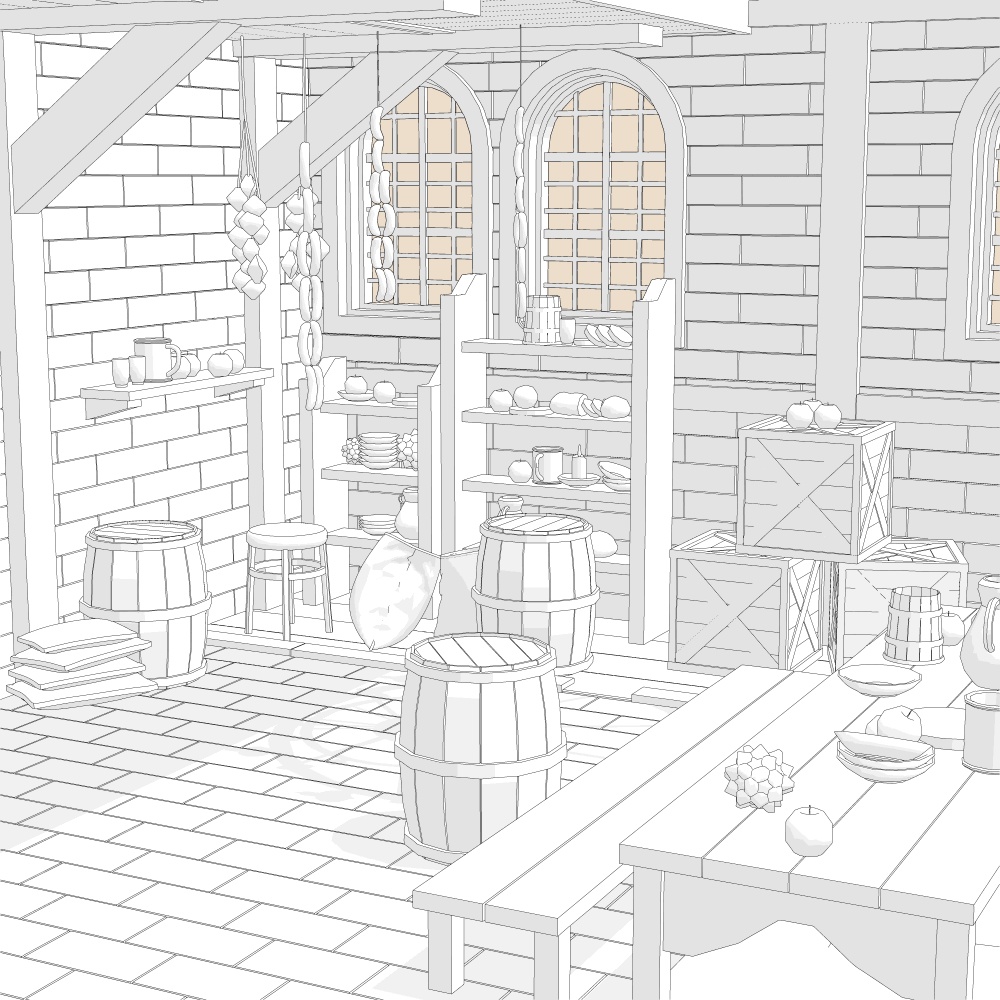 中世酒場6宿屋付