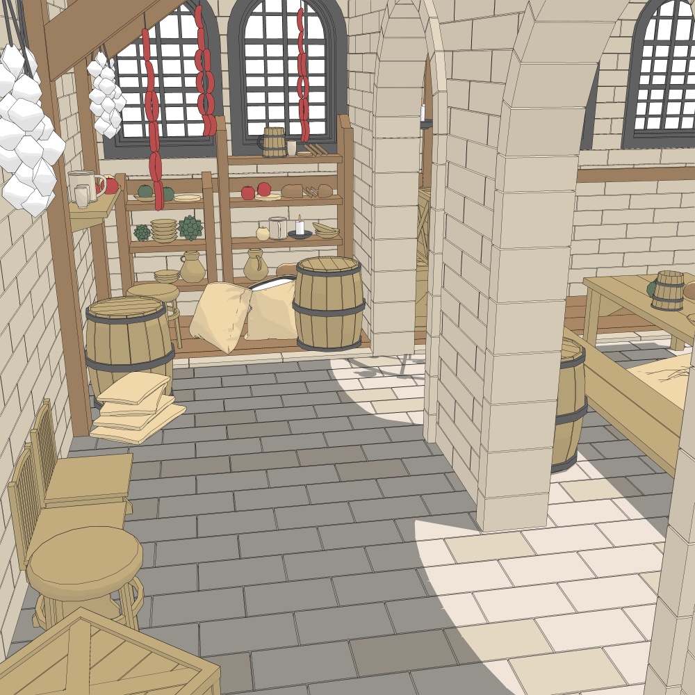 中世酒場6宿屋付