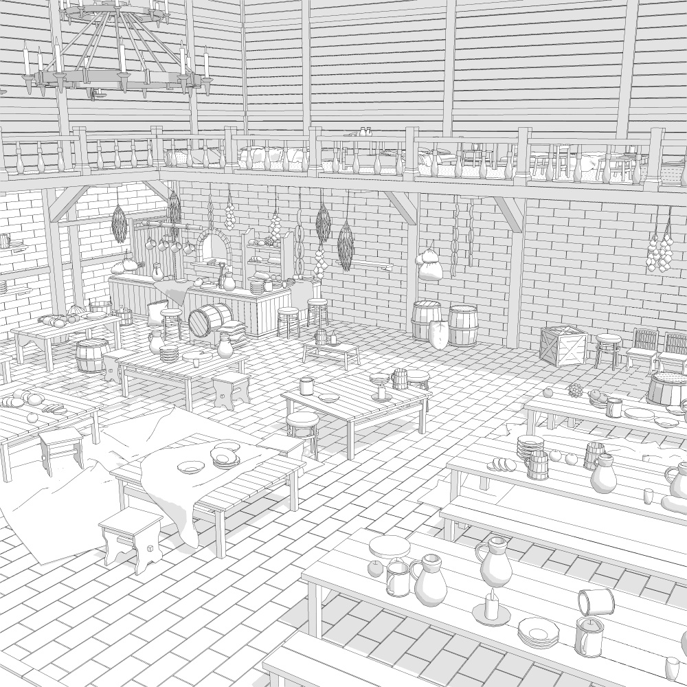 中世酒場6宿屋付