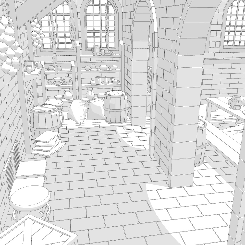 中世酒場6宿屋付