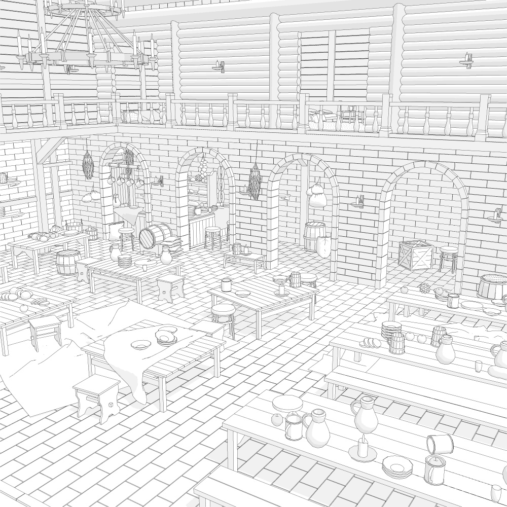 中世酒場6宿屋付