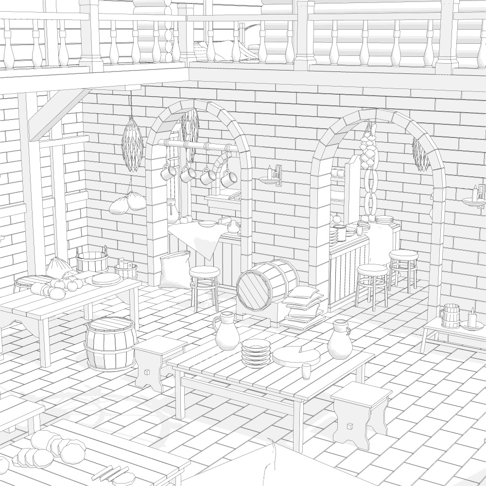 中世酒場6宿屋付