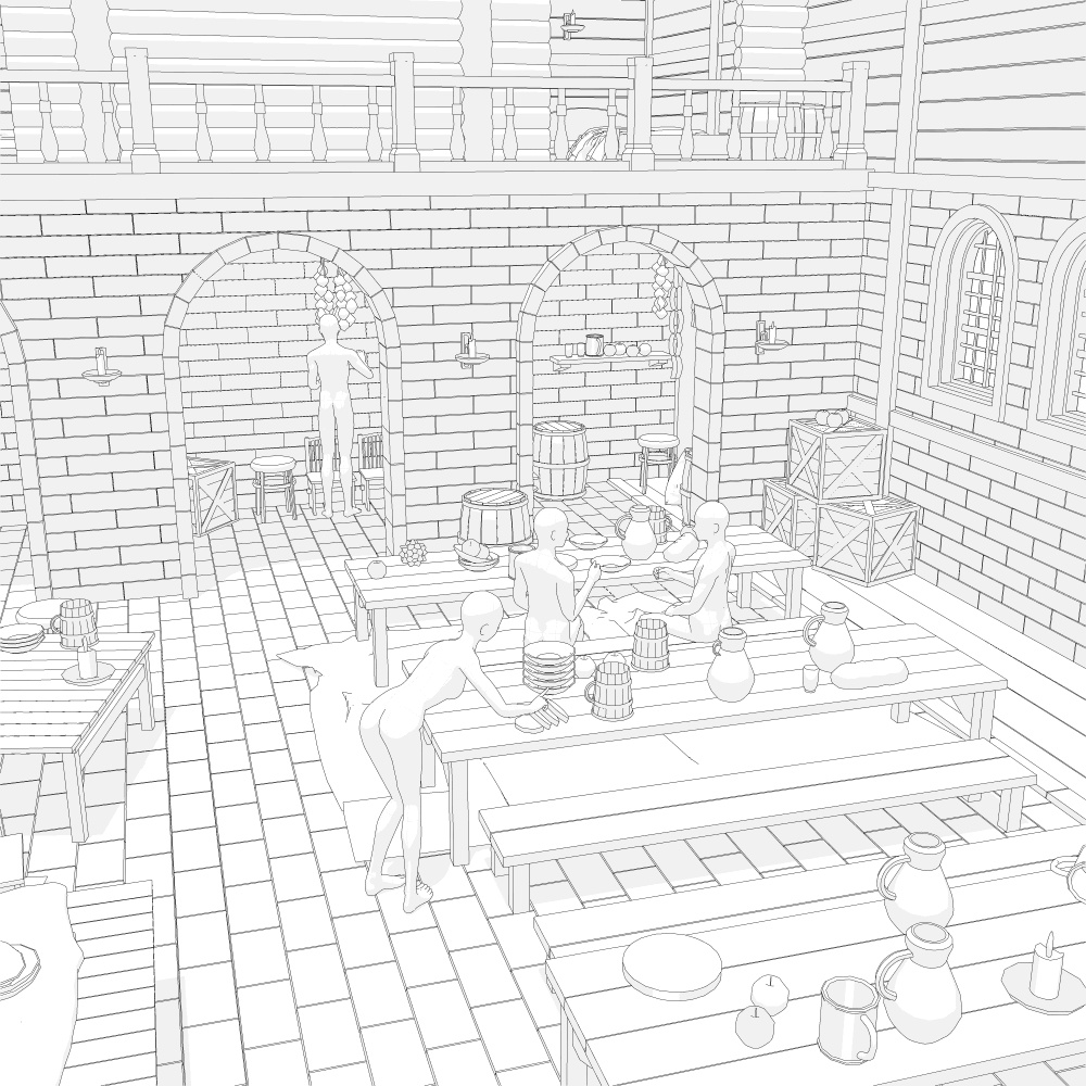 中世酒場6宿屋付