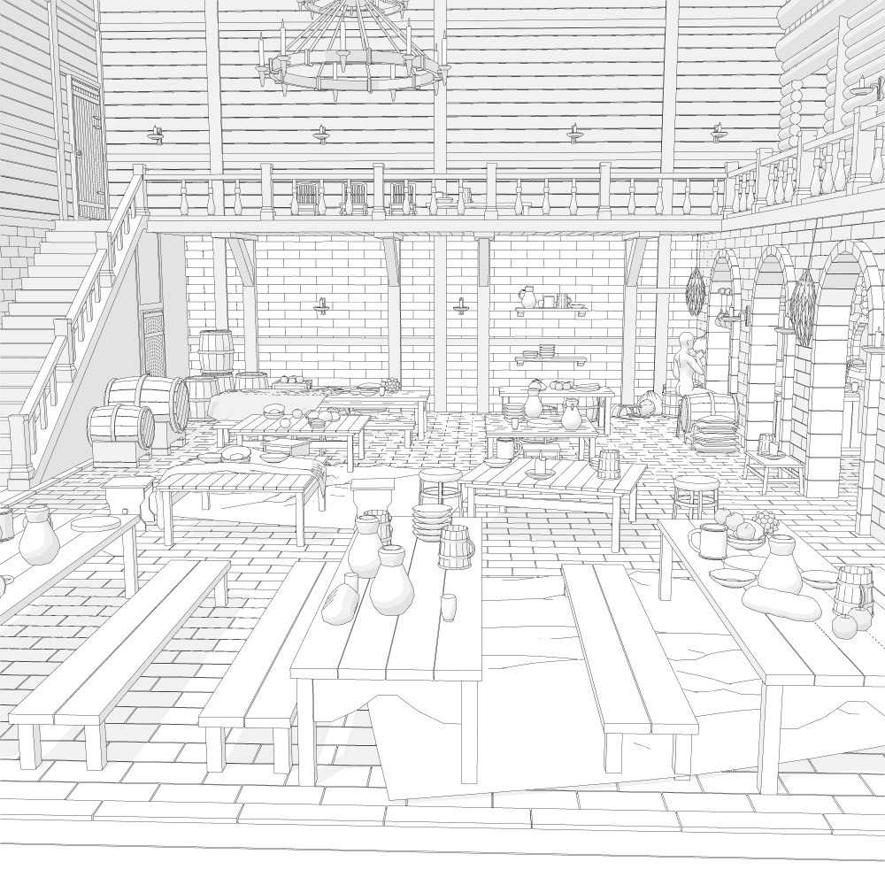 中世酒場6宿屋付