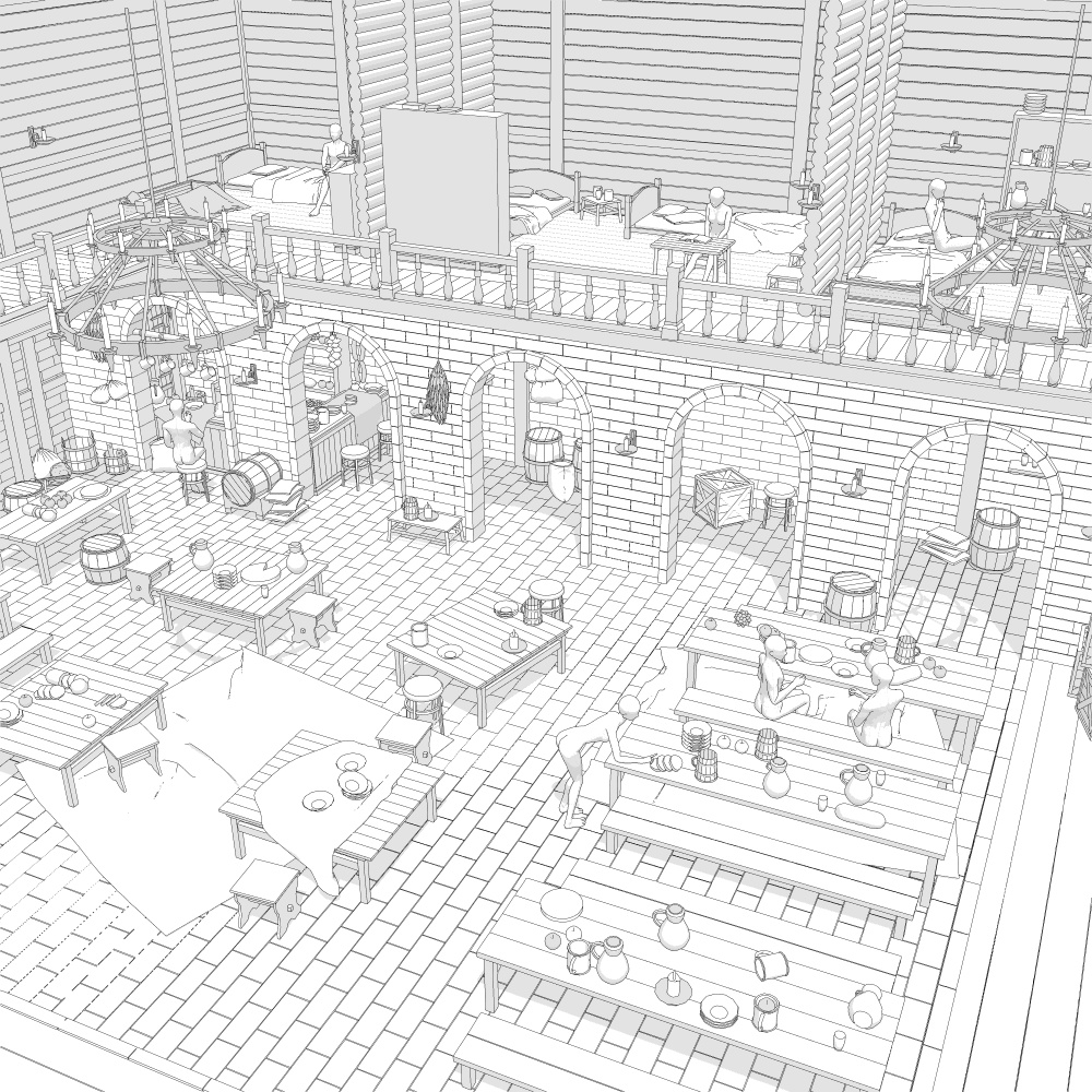 中世酒場6宿屋付