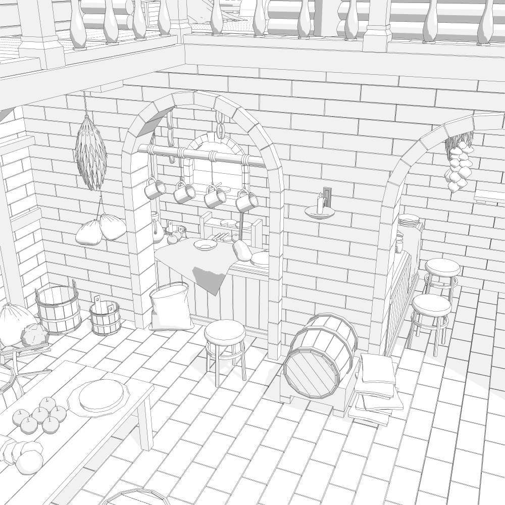 中世酒場6宿屋付