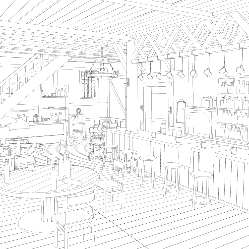 中世酒場11宿屋付