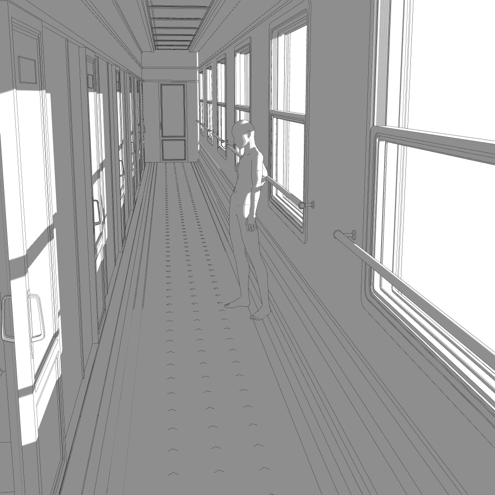 列車客室・通路