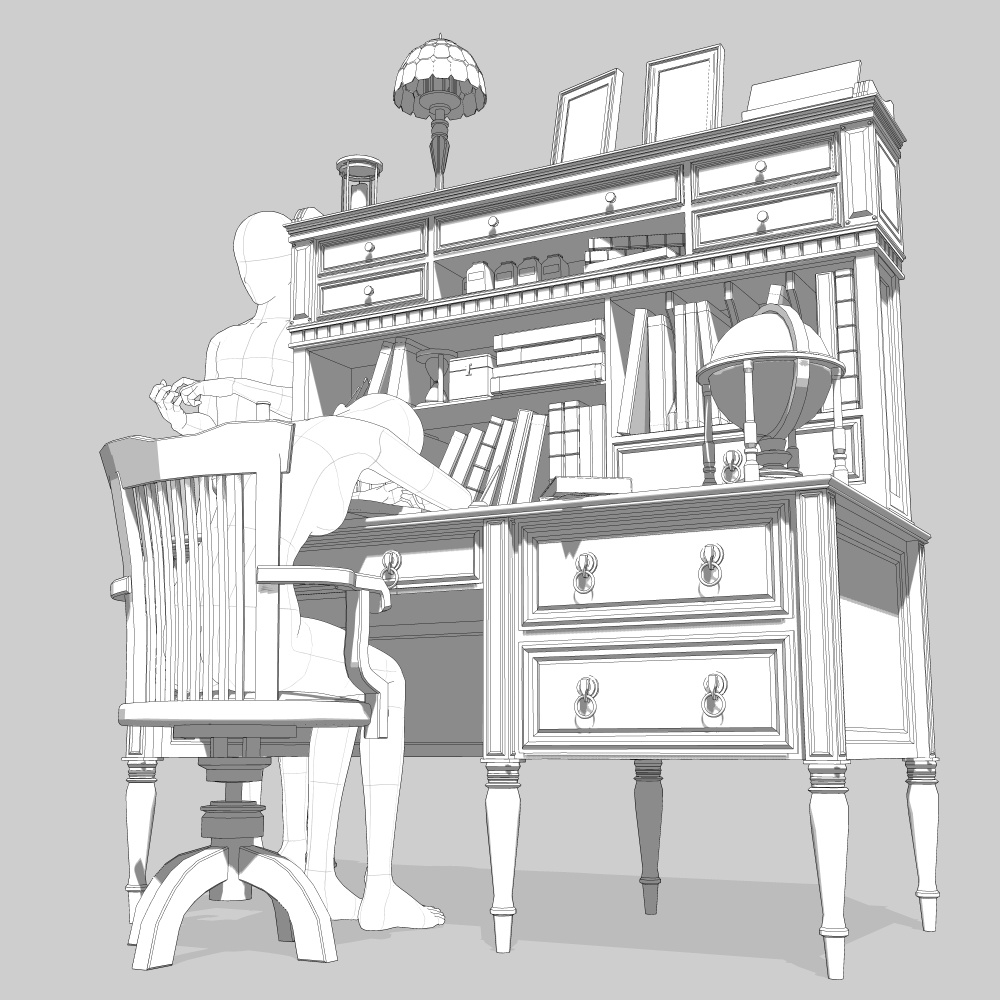 アンティーク机