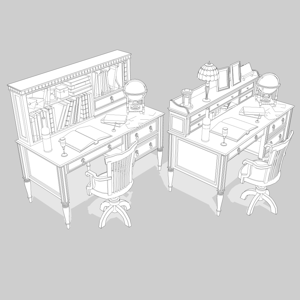 アンティーク机