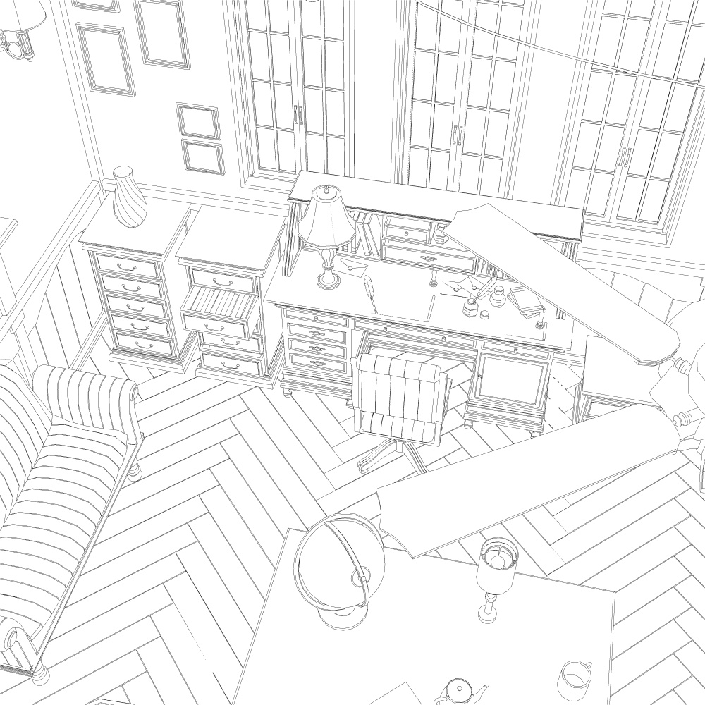 アンティーク机