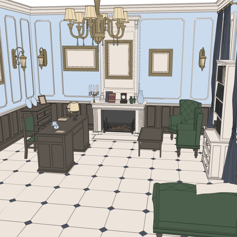 クラシック書斎