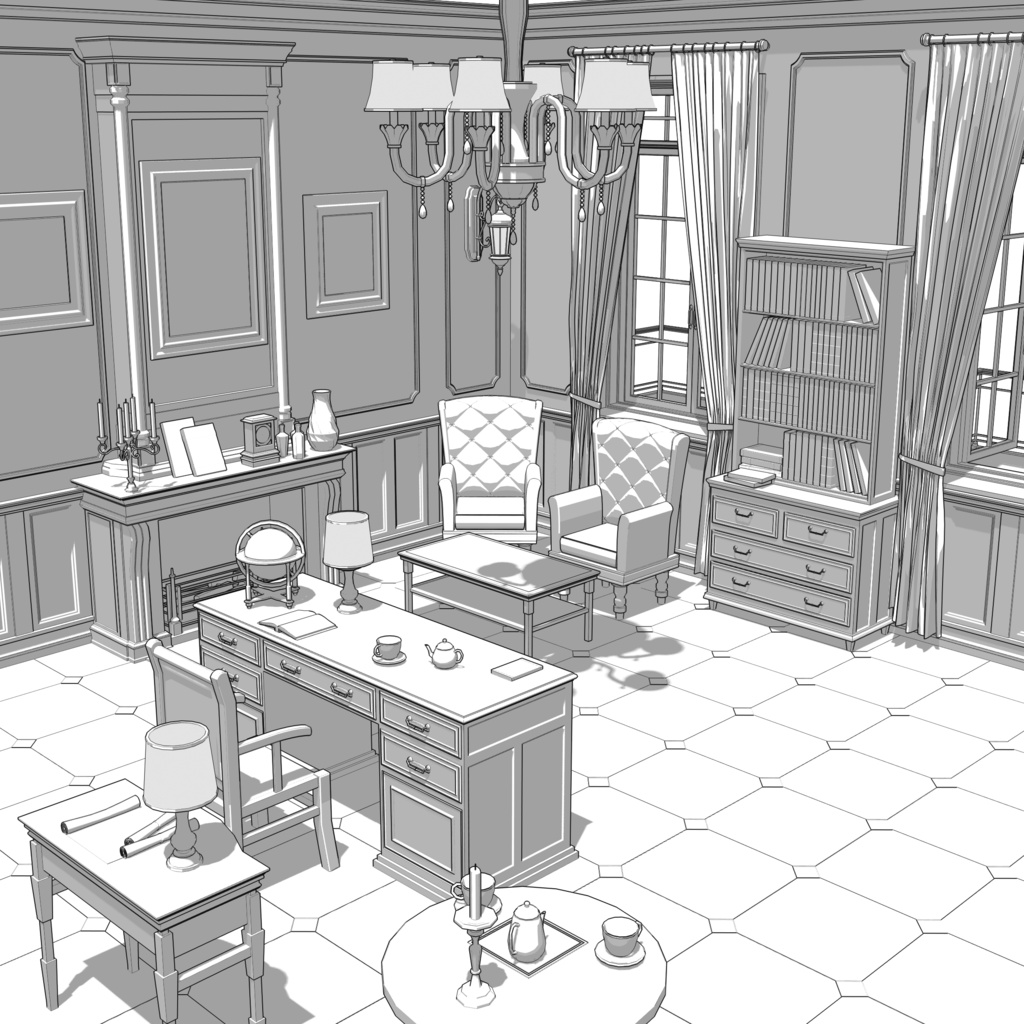 クラシック書斎