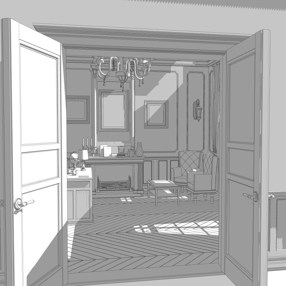 クラシック書斎