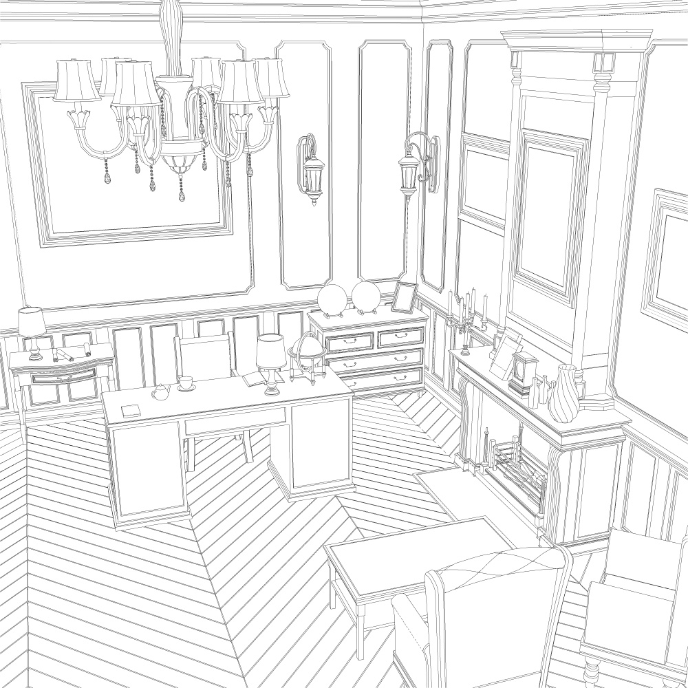 クラシック書斎