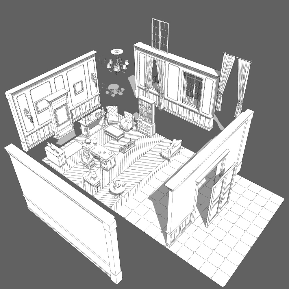 クラシック書斎