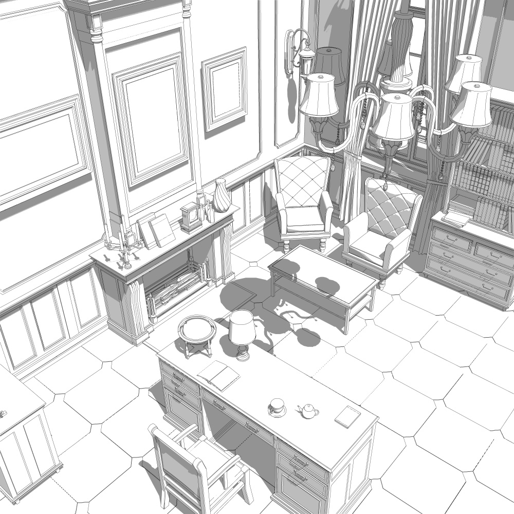 クラシック書斎