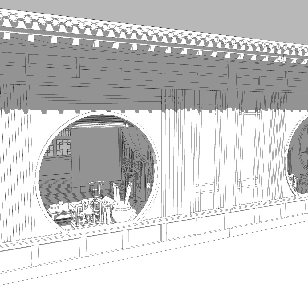 武侠書斎・廊下
