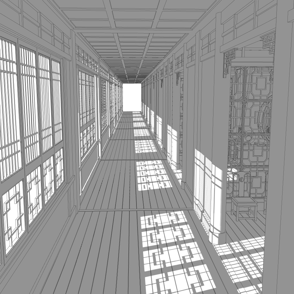 武侠書斎・廊下