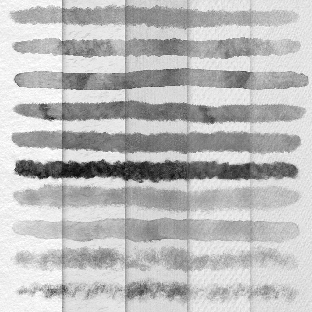 procreate用 水絵彩色(水彩ブラシと水彩用紙データ)