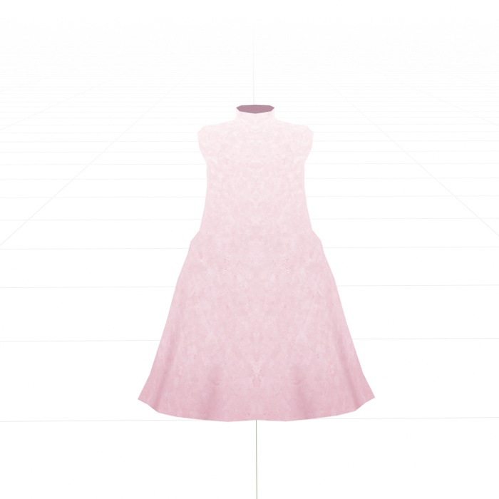 桜色のAラインワンピース【ロポさん/コスチューム】