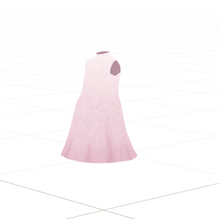 桜色のAラインワンピース【ロポさん/コスチューム】