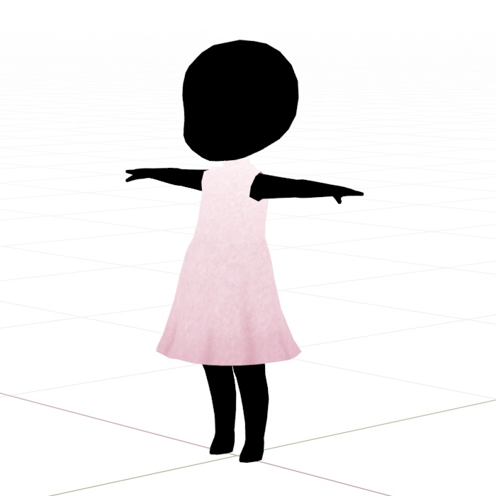 桜色のAラインワンピース【ロポさん/コスチューム】