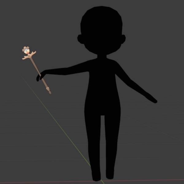 武器・道具モデル クリスタルワンド【オリジナル】