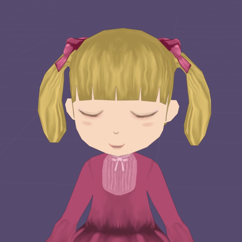 リボンのツインテール【ロポさん/ウィッグ】