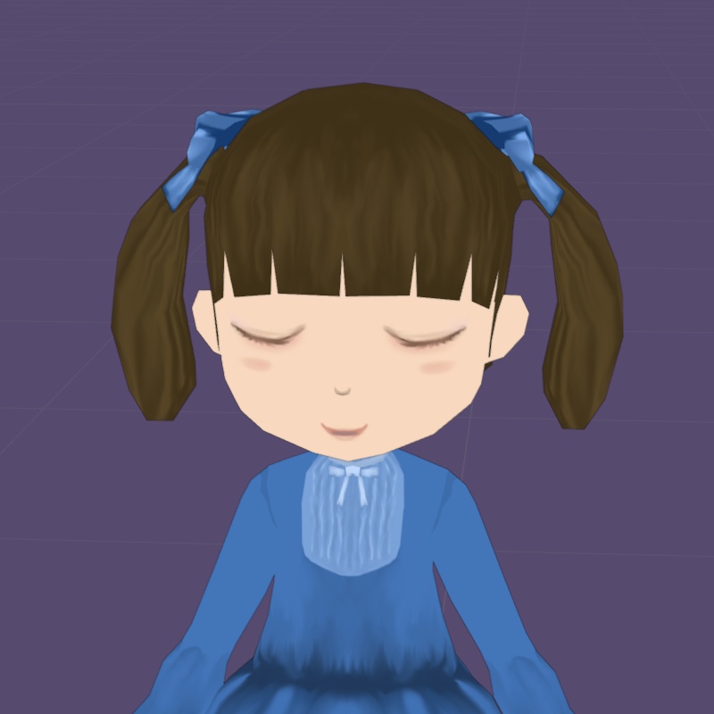 リボンのツインテール【ロポさん/ウィッグ】