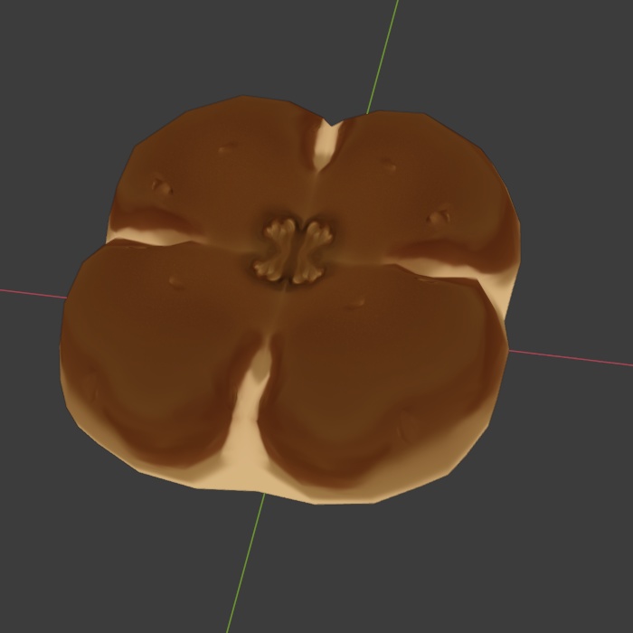 食べ物モデル くるみパン F_002【オリジナル】