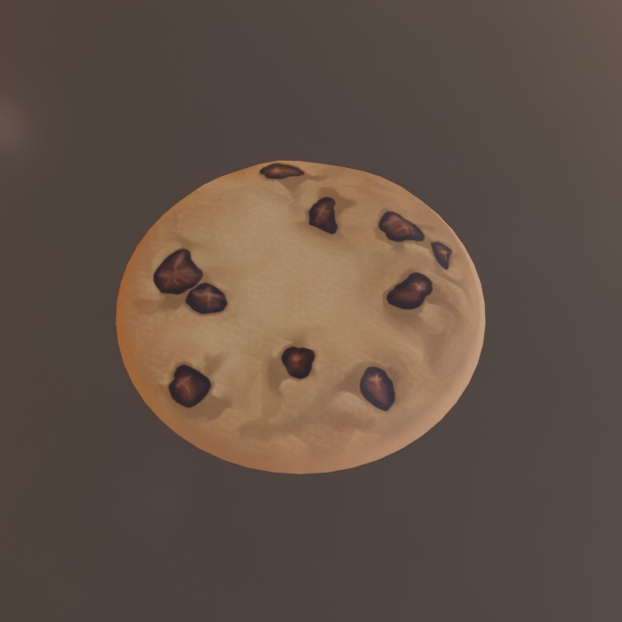 食べ物モデル　チョコチップクッキー　F_004【オリジナル】