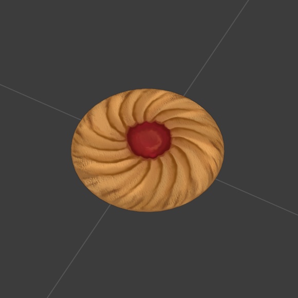 食べ物モデル ジャムクッキー F_005【オリジナル】